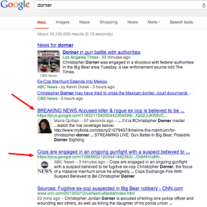 Dorner-Google-Suche