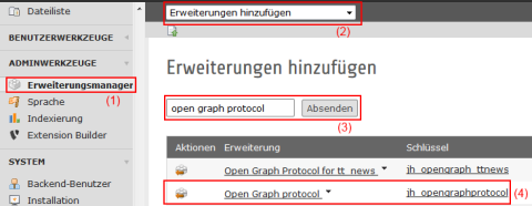 Open Graph protocol Installation